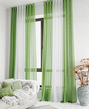 Комплект штор «Лаури» зеленого цвета