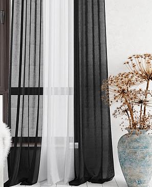 Комплект штор «Лаури» черного цвета