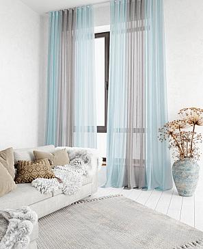 Комплект штор «Лаури» серо-голубого цвета