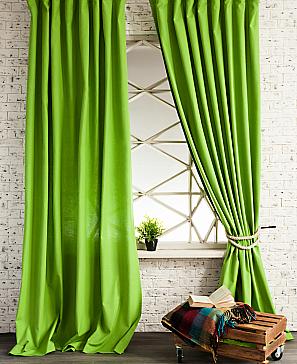 Комплект штор «Визил» зеленого цвета