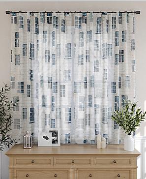 Комплект штор «Зум» серого цвета