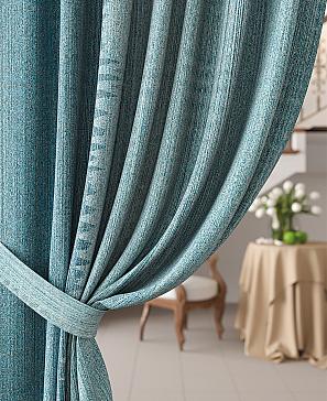 Комплект штор «Ревринс» бирюзового цвета