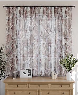 Комплект штор «Фазия» серого цвета