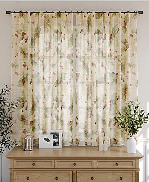 Комплект штор «Малис» бежевого цвета