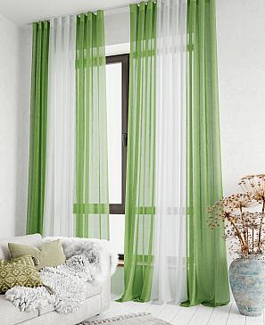 Комплект штор «Лаури» зеленого цвета