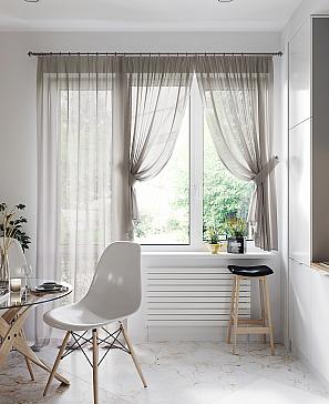 Комплект штор «Лурано» серого цвета