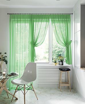 Комплект штор «Лурано» зеленого цвета