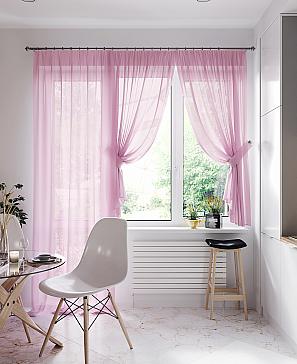 Комплект штор «Лурано» розового цвета