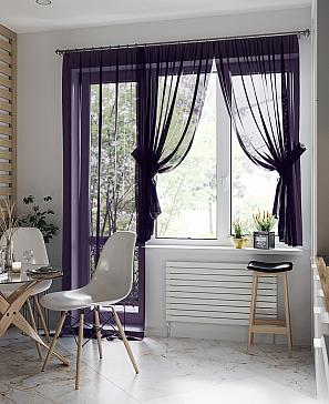 Комплект штор «Лурано» фиолетового цвета