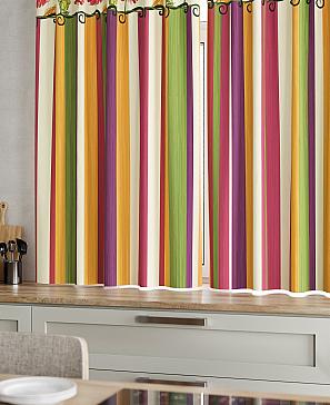 Комплект штор «Абель» красного цвета