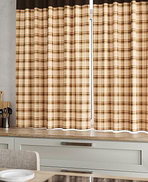 Комплект штор «Агапан» коричневого цвета