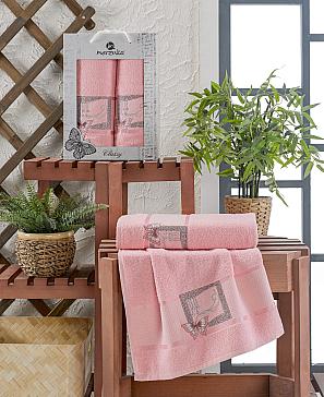 Комплект полотенец Вадения (розовый)