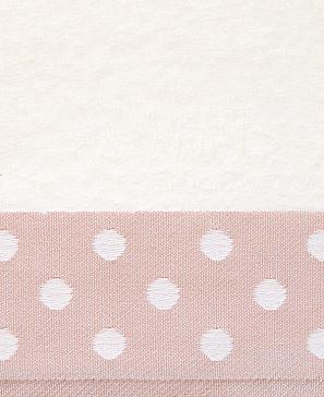 Комплект полотенец Дотс (бело-розовый)