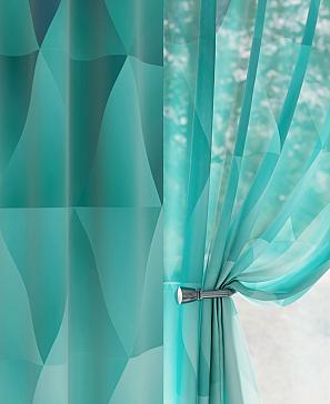 Комплект штор «Гронмер (бирюза)» | фото 3