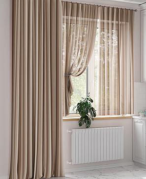 Комплект штор «Комиленс» коричневого цвета