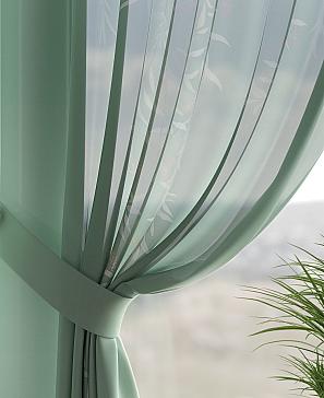 Комплект штор «Верлиорс» зеленого цвета