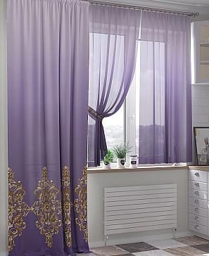 Комплект штор «Миреленс» фиолетового цвета