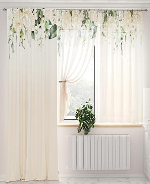 Комплект штор «Милгронс» бежевого цвета