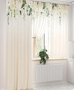 Комплект штор «Милгронс» бежевого цвета