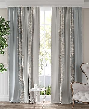 Комплект штор «Мервиор» серого цвета