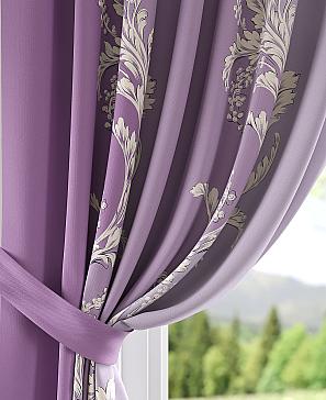 Комплект штор «Мервиор» фиолетового цвета