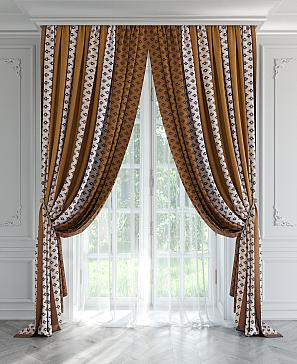 Комплект штор «Ренворс» терракотового цвета