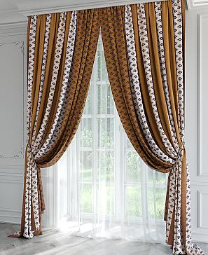 Комплект штор «Ренворс (терракотовый)» | фото