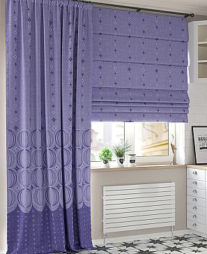 Комплект штор «Ренкиорс» фиолетового цвета