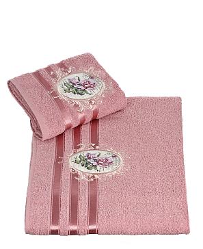 Комплект полотенец Прованс (темн.розовый)