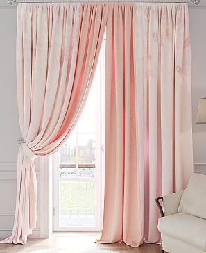 Комплект штор «Ванрилс» персикового цвета
