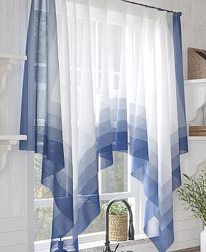 Тюль «Велонс» синего цвета