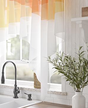 Тюль портьеры «Ленвилос (оранжевый)» | фото 3