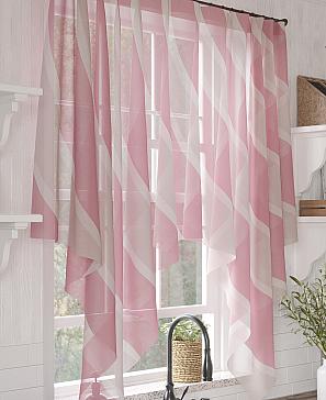 Тюль «Леманвил» розового цвета