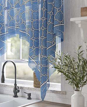 Тюль портьеры «Ревентис (синий)» | фото 3