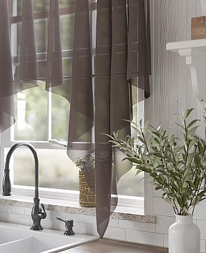 Тюль портьеры «Ревинес (темно-коричневый)» | фото 3