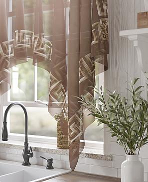 Тюль портьеры «Велминс (коричневый)» | фото 3