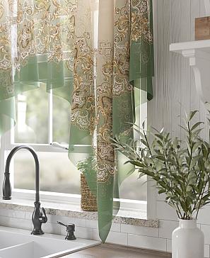 Тюль портьеры «Камиленс (зеленый)» | фото 3