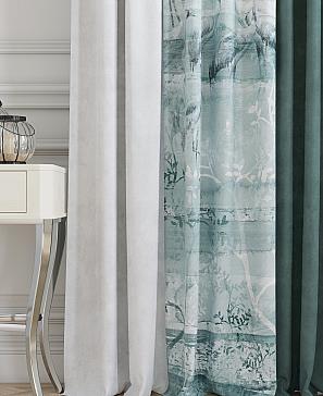 Комплект штор «Милоя» зеленого цвета