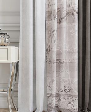 Комплект штор «Милоя» серо-коричневого цвета