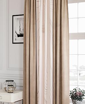 Комплект штор «Менивелс (коричневый)» | фото 3