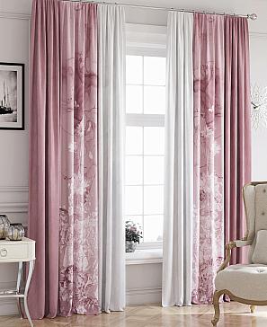 Комплект штор «Демнивелс» розового цвета