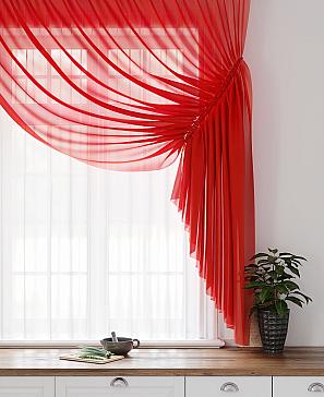 Комплект штор «Фуртадо» красного цвета