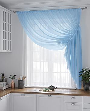 Комплект штор «Фуртадо» голубого цвета