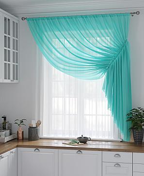Комплект штор «Фуртадо» бирюзового цвета
