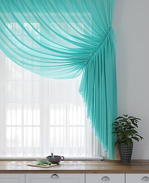 Комплект штор «Фуртадо» бирюзового цвета