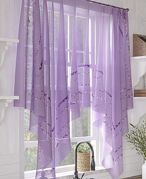 Тюль «Легренс» сиреневого цвета