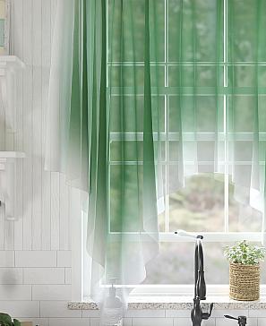 Тюль «Венглис» зеленого цвета