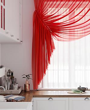 Комплект штор «Лолиф» красного цвета