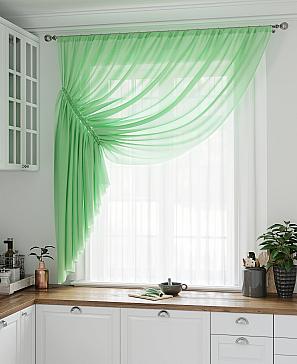 Комплект штор «Лолиф» зеленого цвета