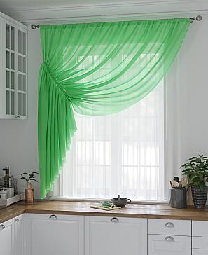 Комплект штор «Лолиф» зеленого цвета